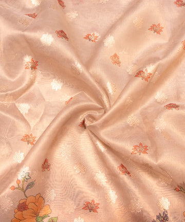 Buy Printed Tissue Silk Fabric